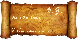 Vass Zelinda névjegykártya